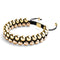 Or deux tons | Noir | Bracelet Vitalité
